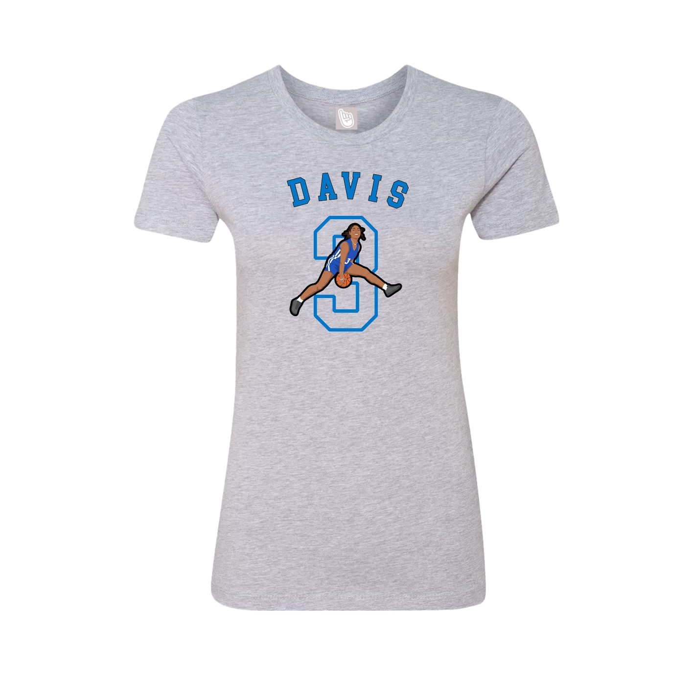 Fitted Women's Tee — Shirsey Arch in Grey
