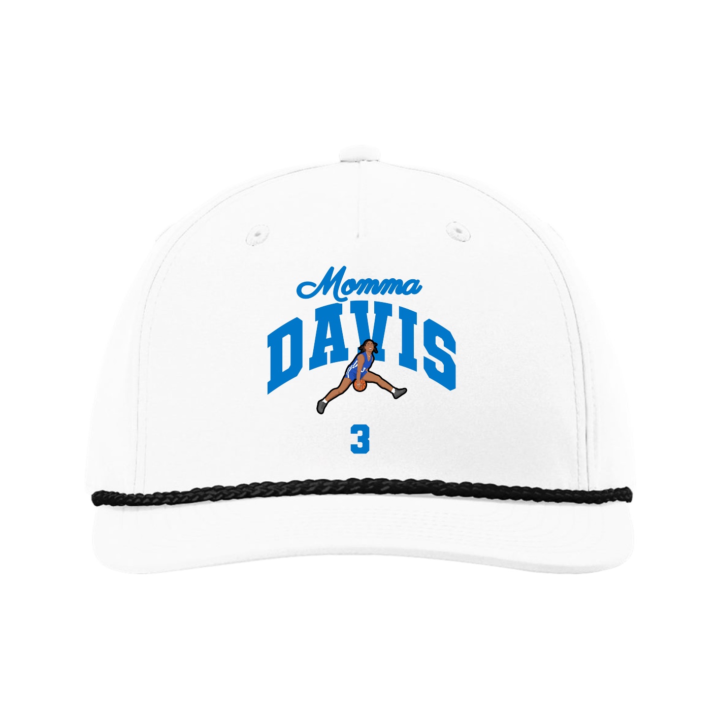 Five-Panel Classic Rope Cap — Mothers Day Arch in White