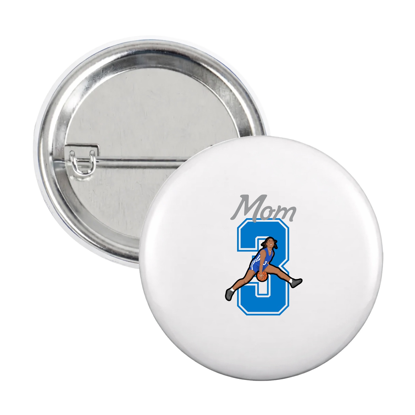 Game Day Button — Mothers Day Shirsey in White