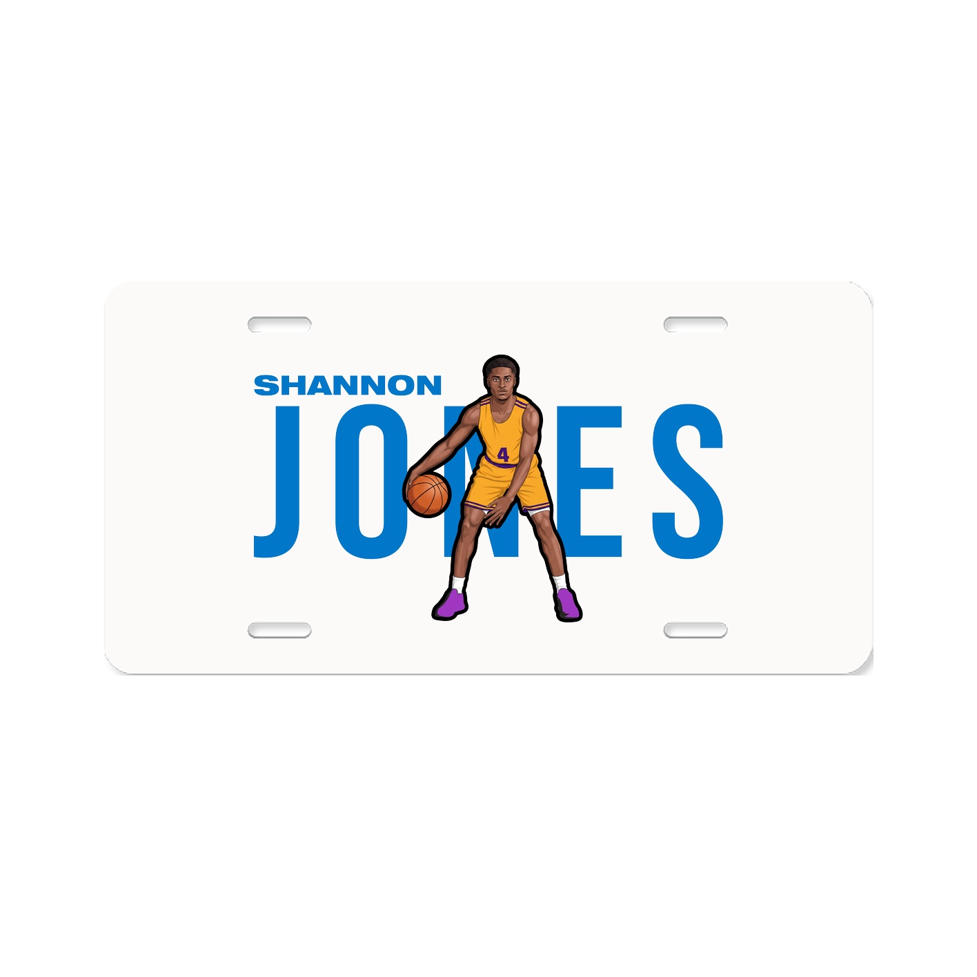 License Plate — Player Name in Classic