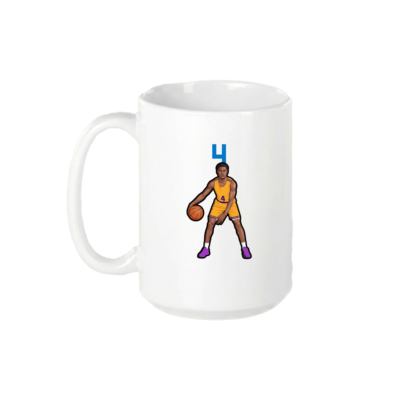 15oz Coffee Mug — Number Top in White