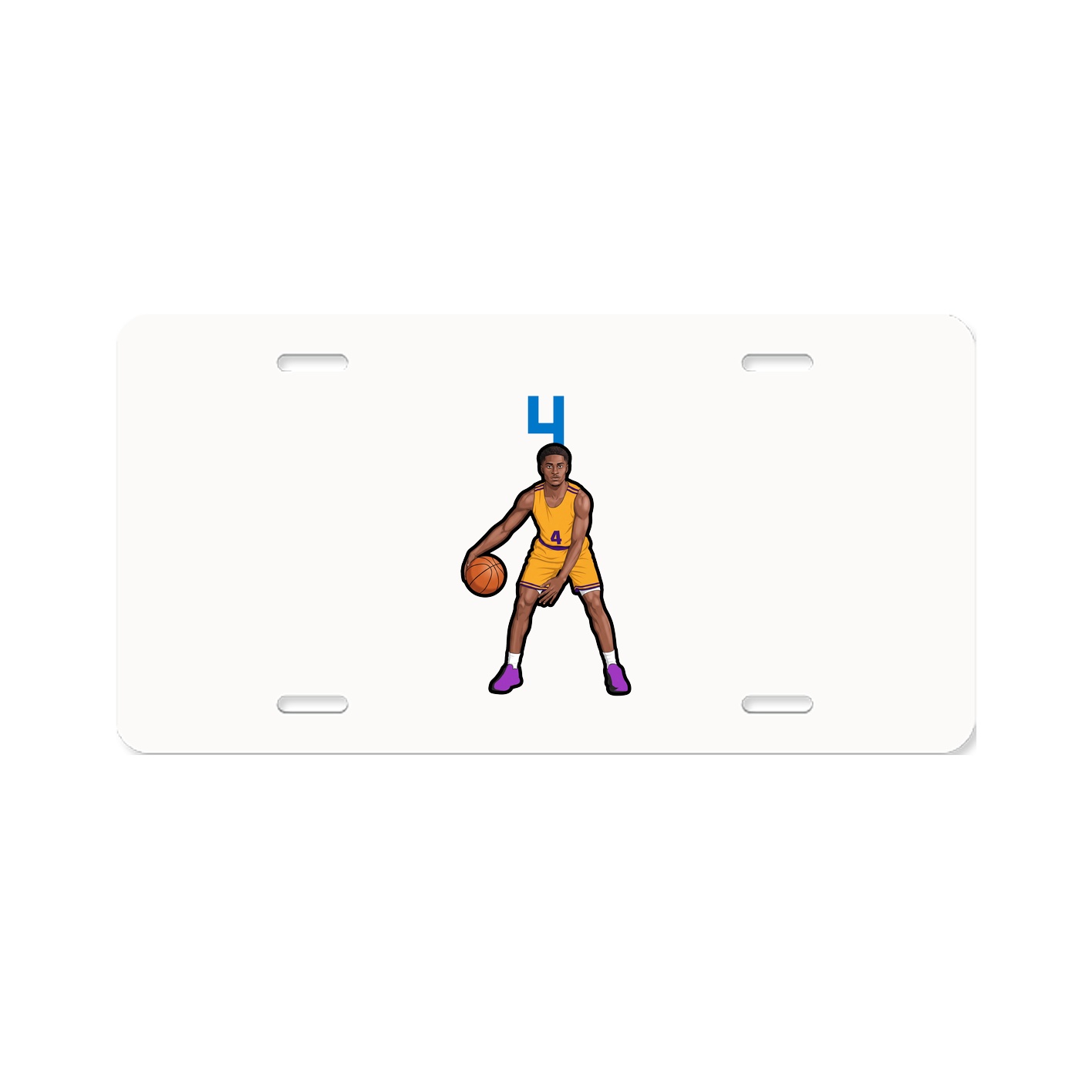License Plate — Number Top in Classic