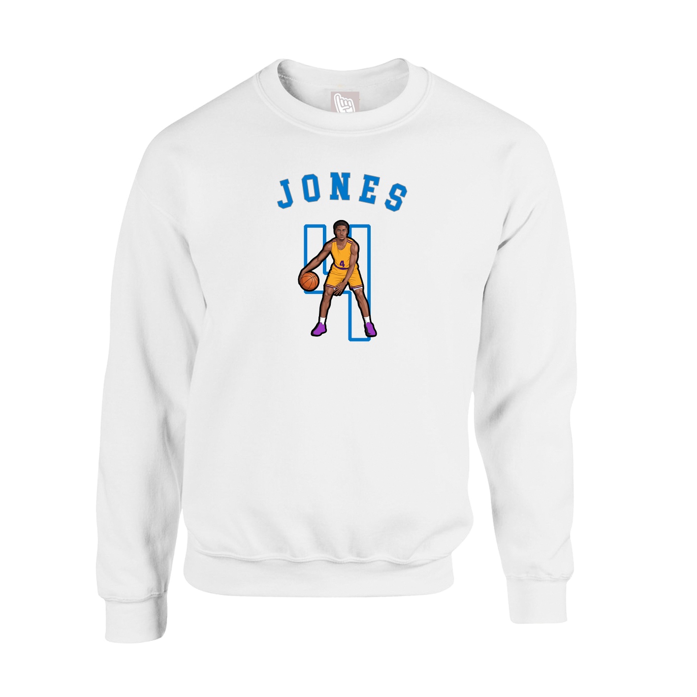 Fleece Crew — Shirsey Arch in White