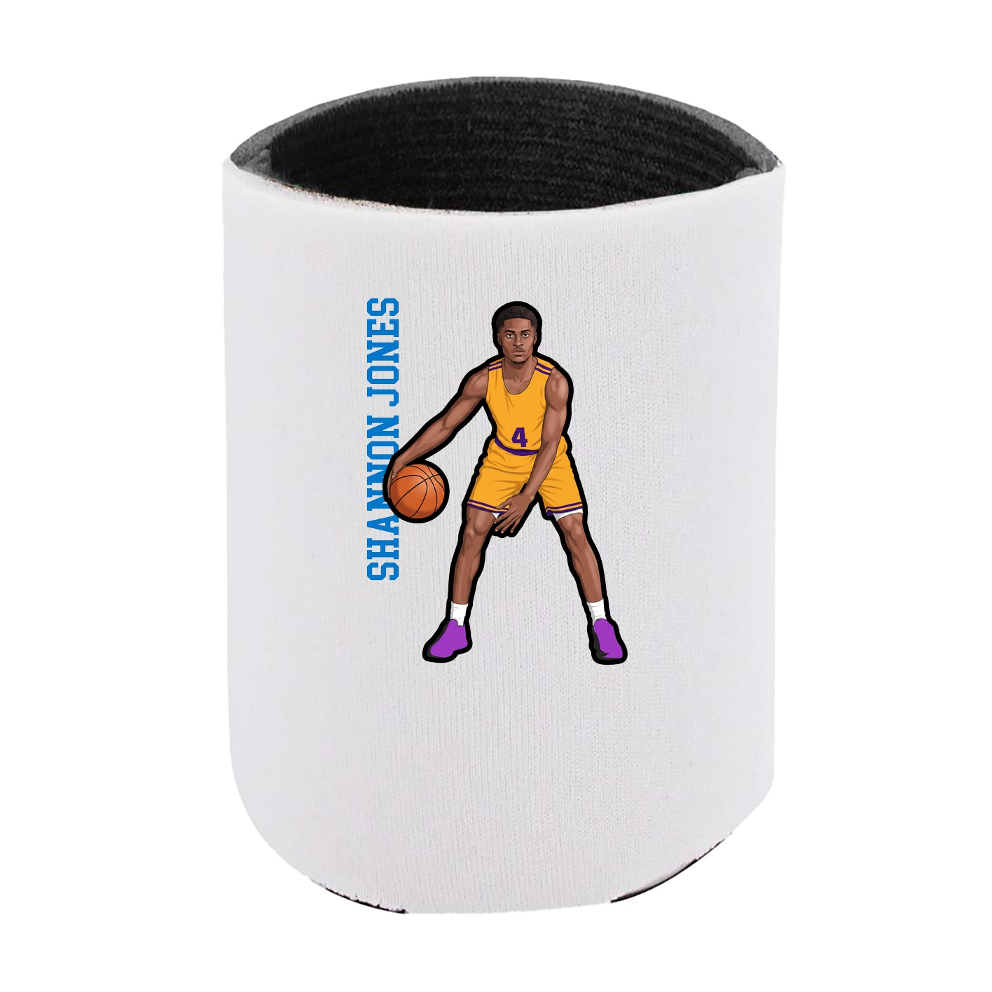 Can Holder — Name Vertical in White