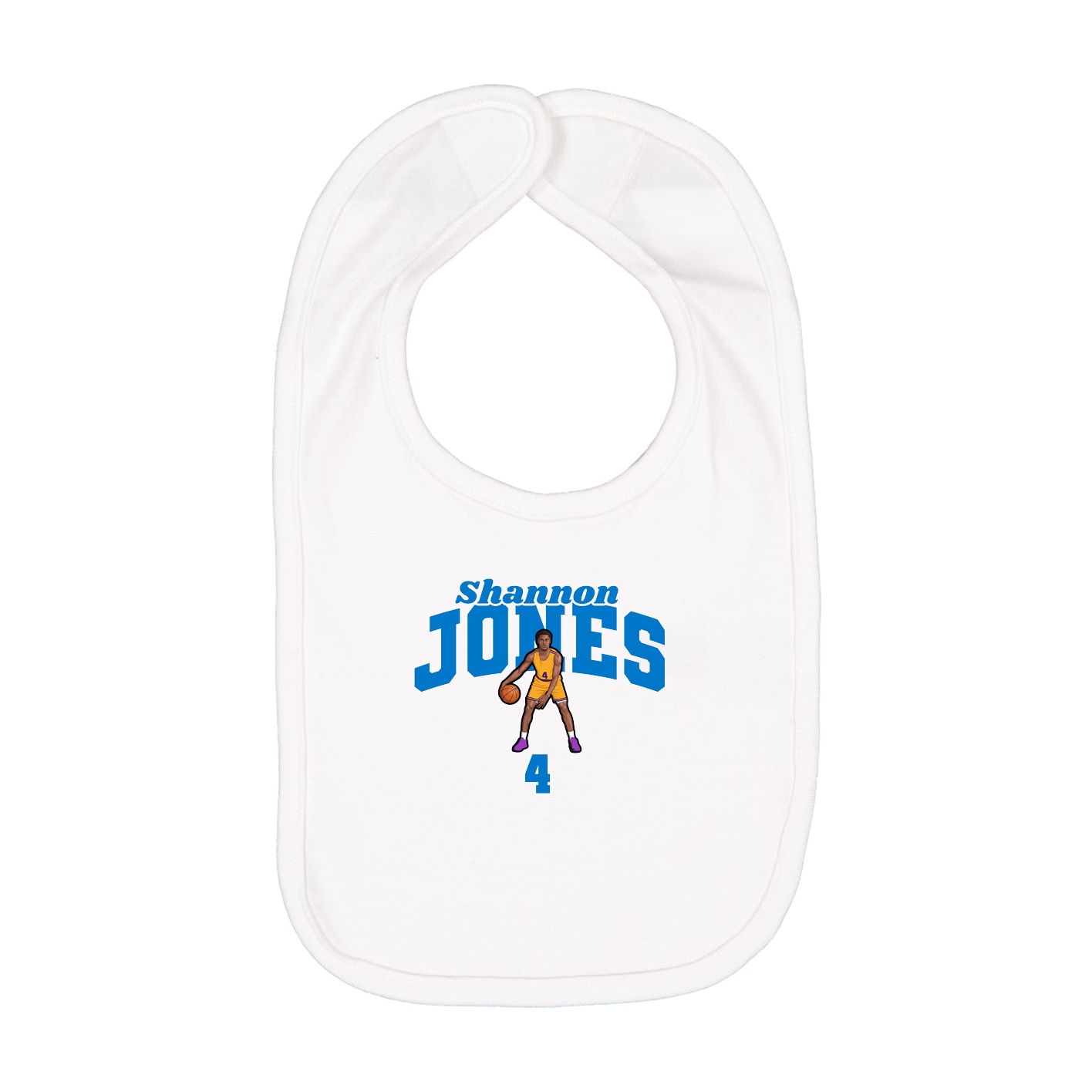 Infant Bib — Signature Arch in White