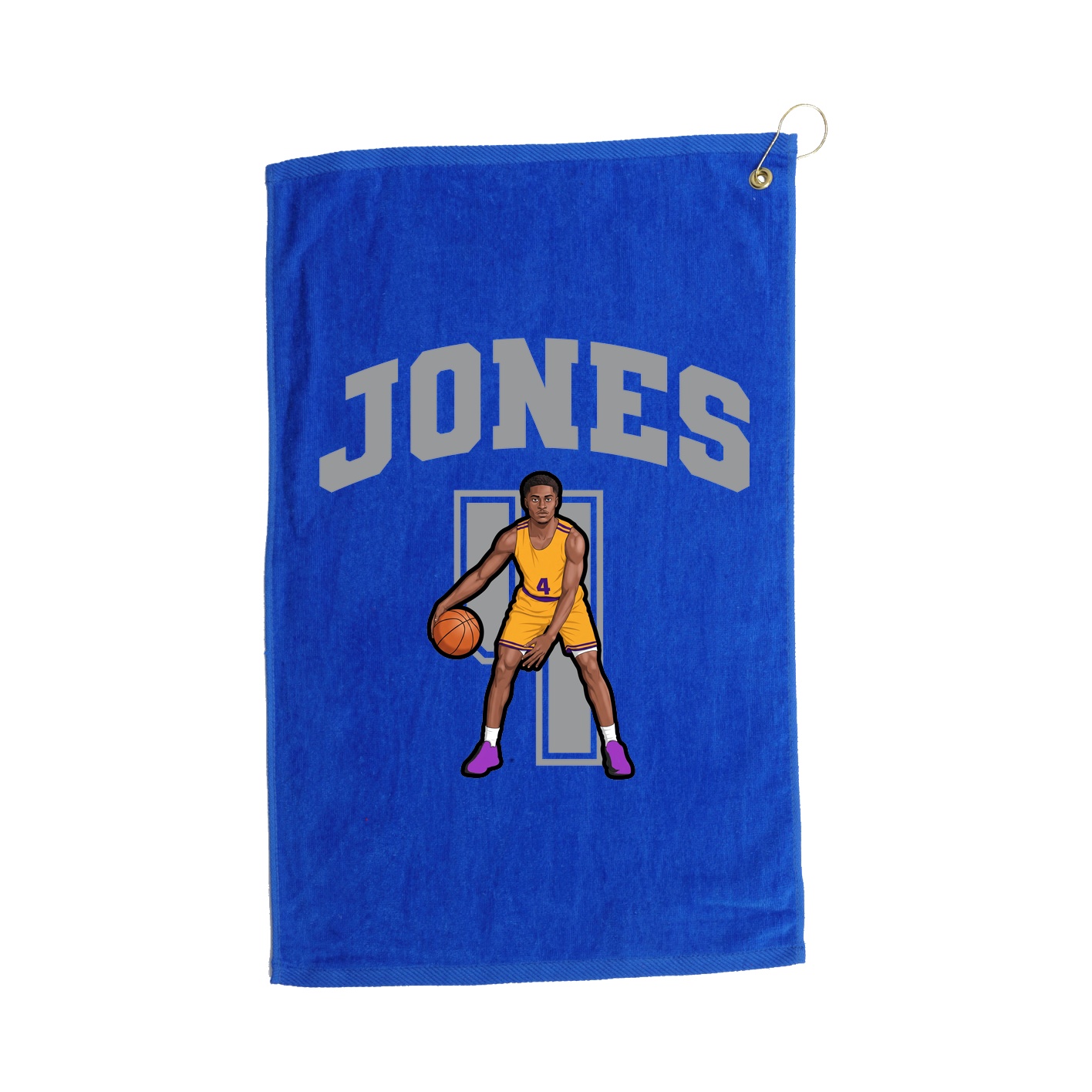 Golf Towel — Number in Royal