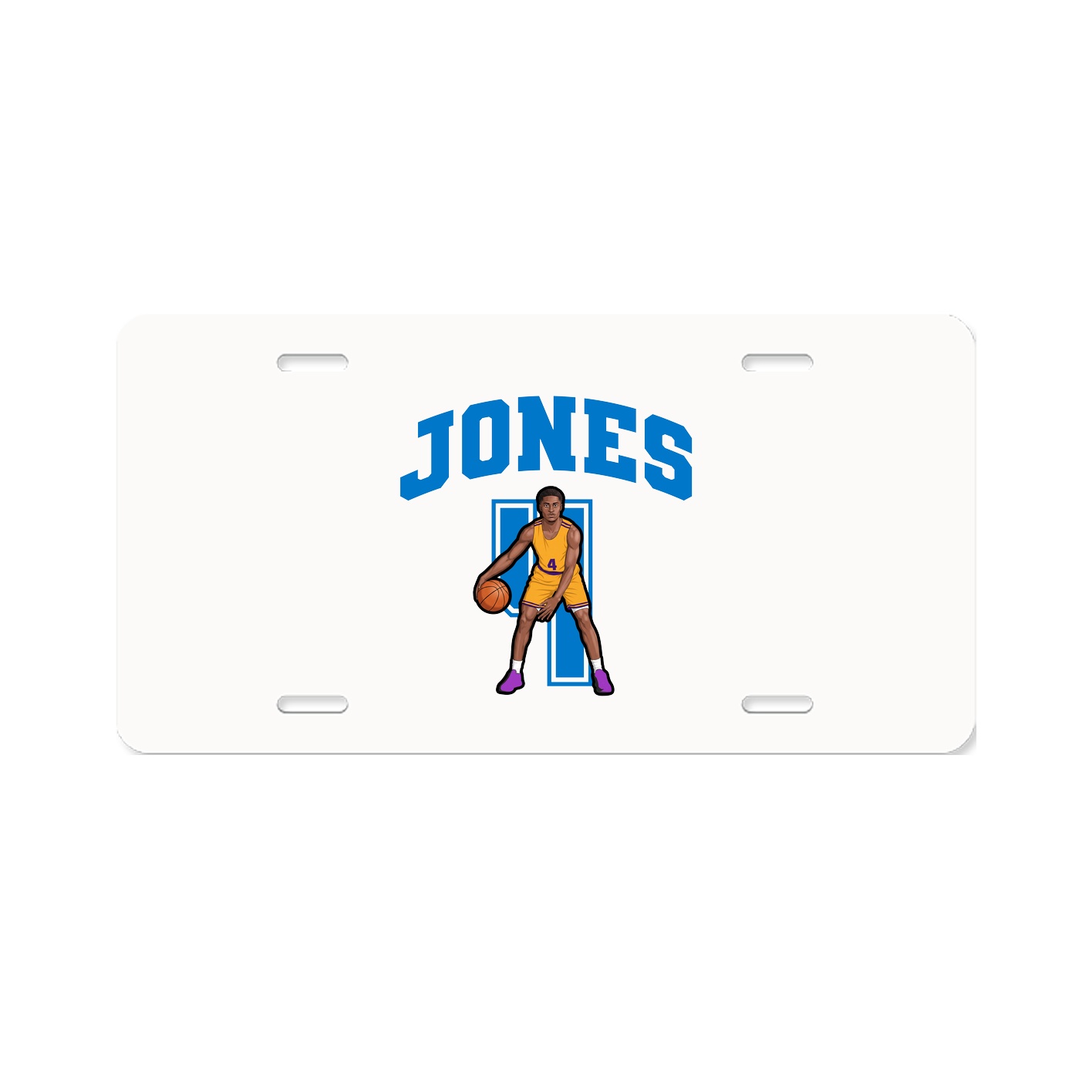 License Plate — Number in Classic
