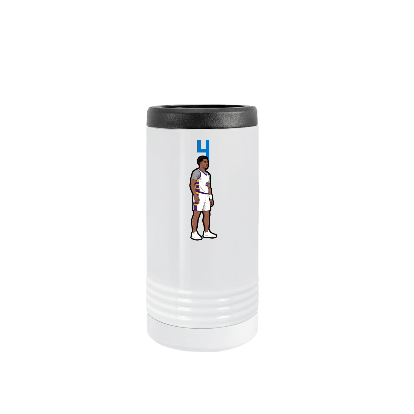 Slim Beverage Holder — Number Top in White