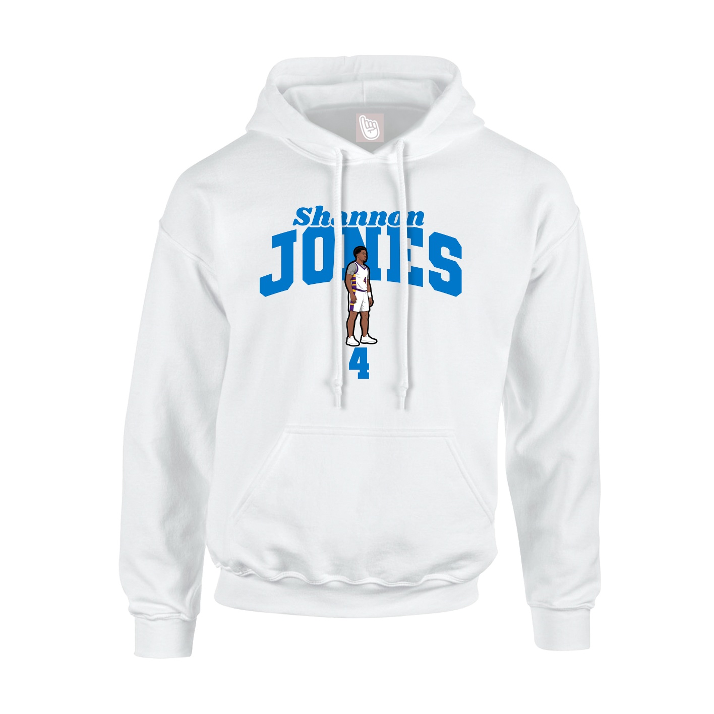 Youth Hoodie — Signature Arch in White