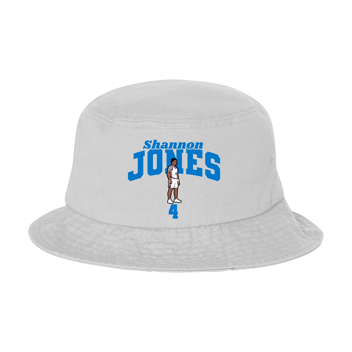 Bucket Cap — Signature Arch in White