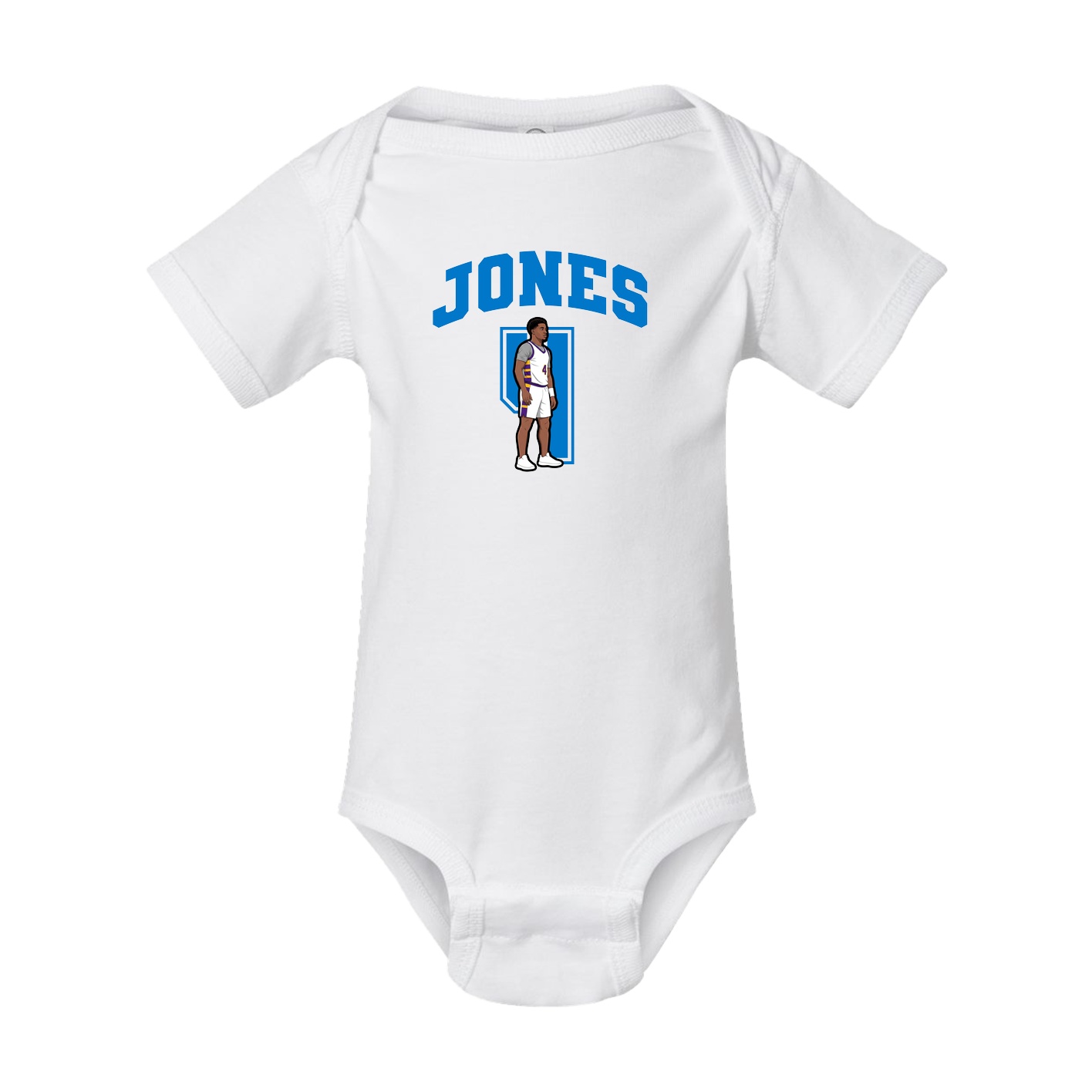 Baby Onesie — Number in White