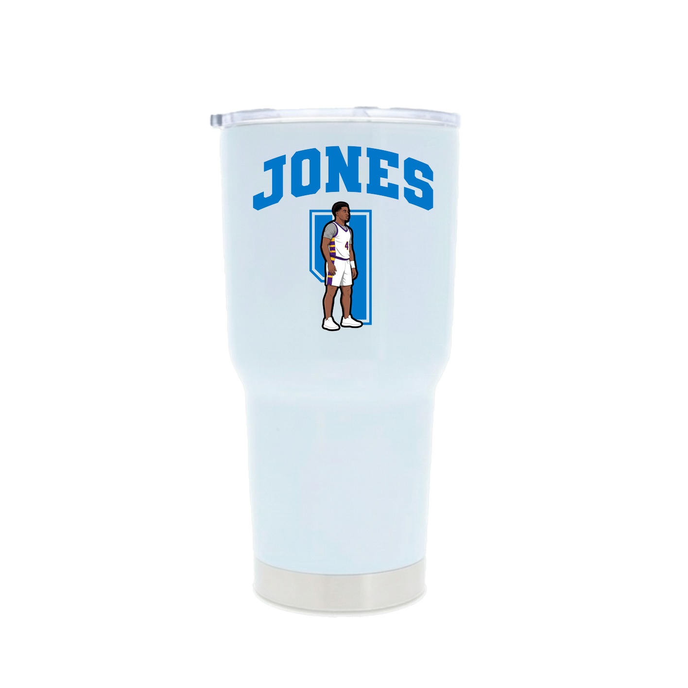 30oz Stainless Steel Tumbler — Number in White