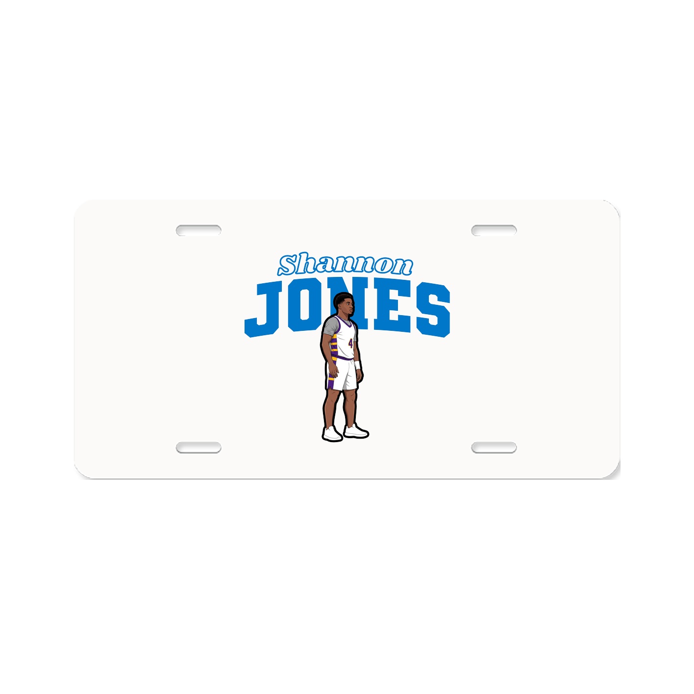 License Plate — Name Arch in Classic