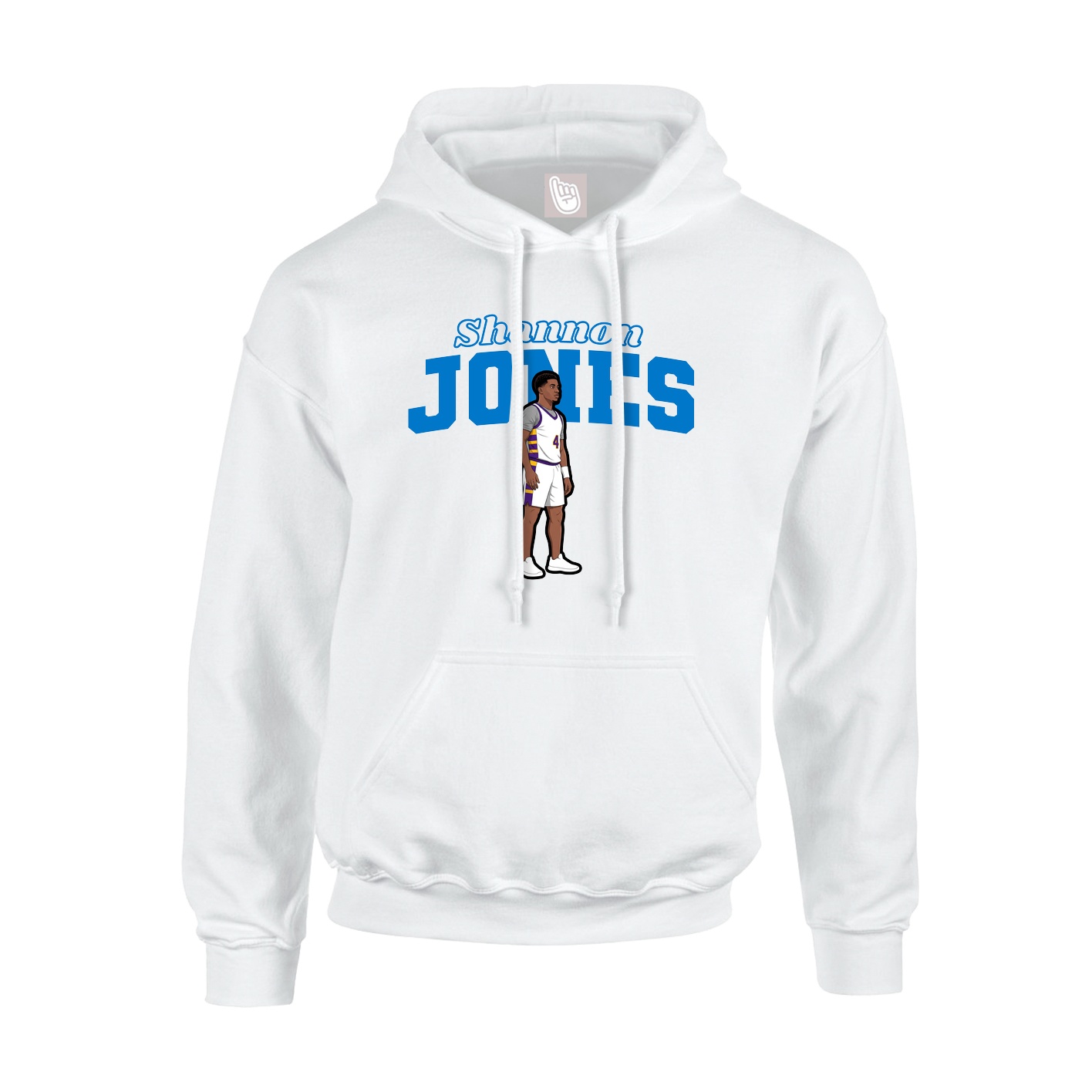 Hoodie — Name Arch in White