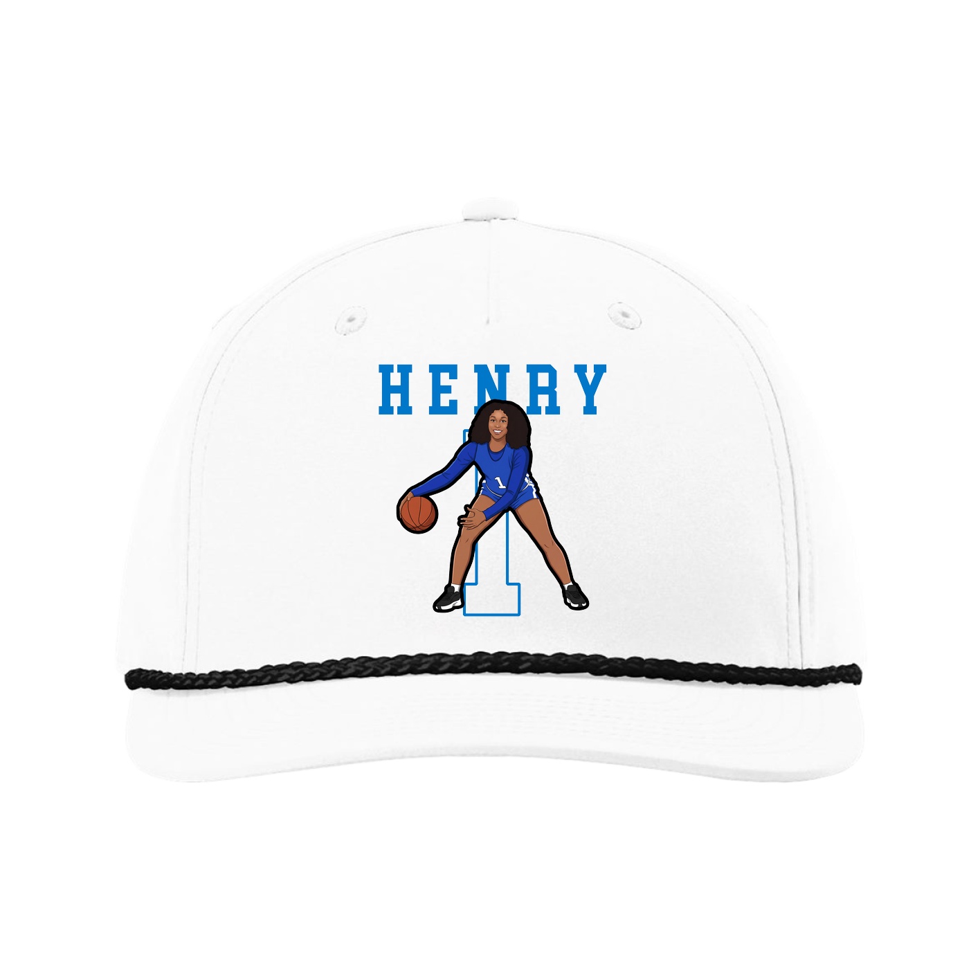 Five-Panel Classic Rope Cap — Shirsey in White