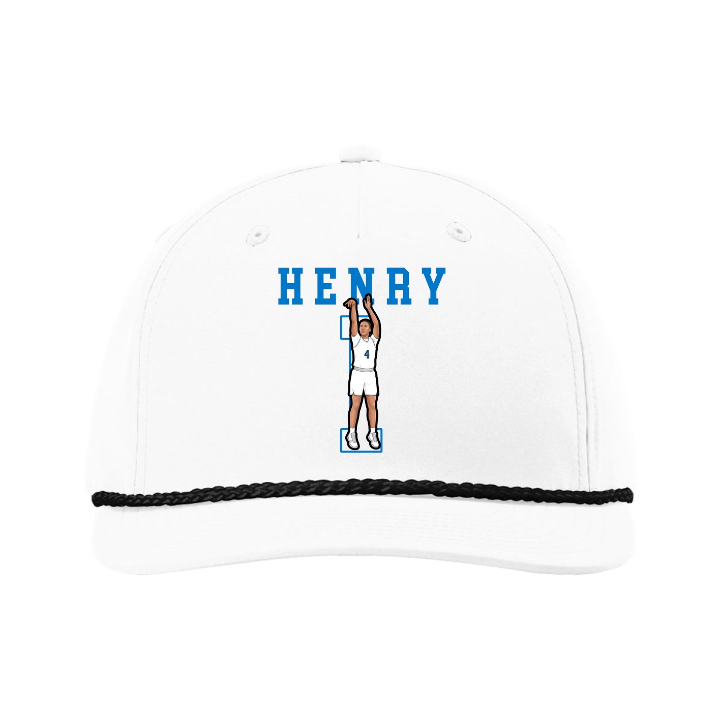 Five-Panel Classic Rope Cap — Shirsey in White