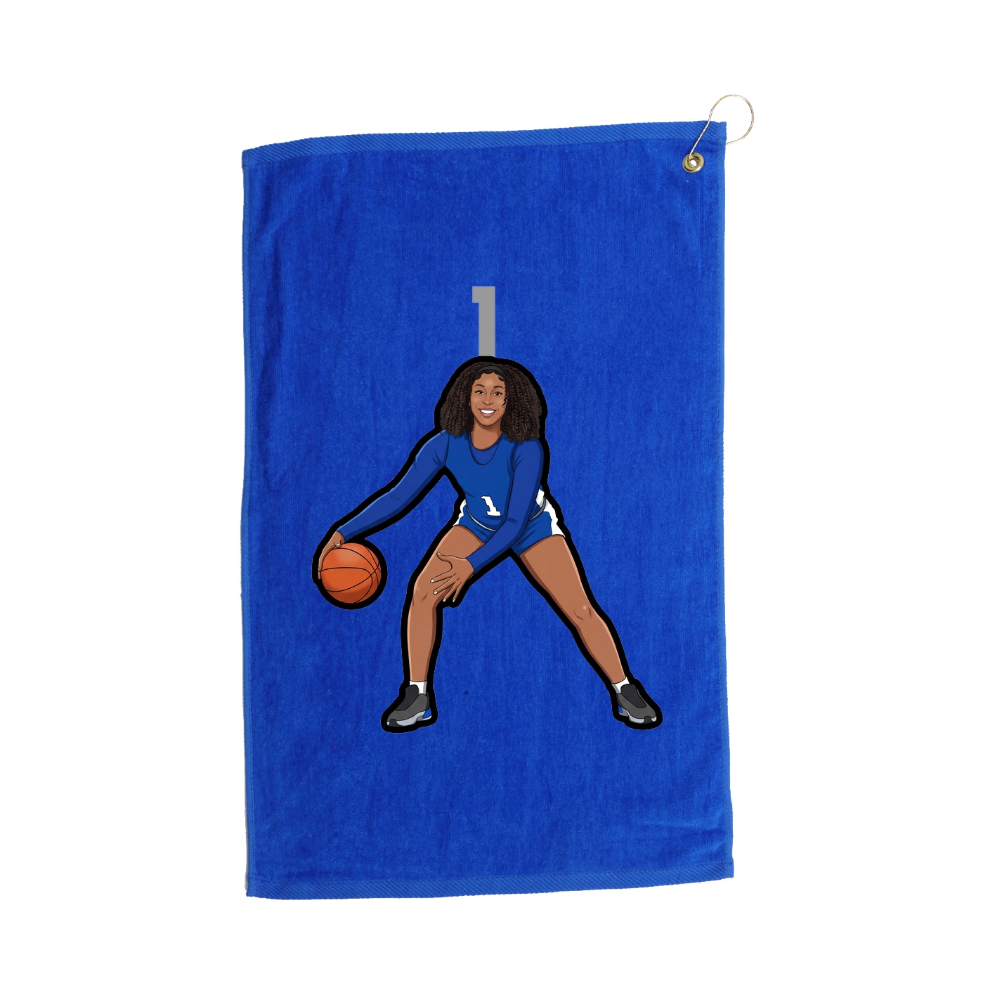 Golf Towel — Number Top in Royal