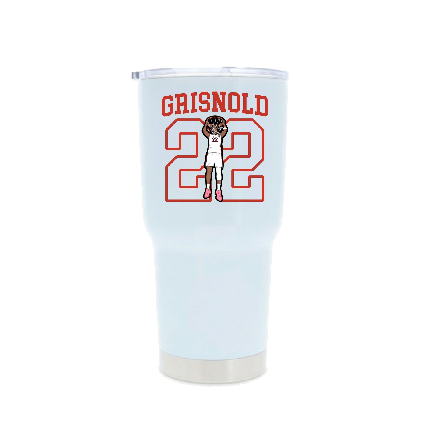 30oz Stainless Steel Tumbler — Shirsey in White