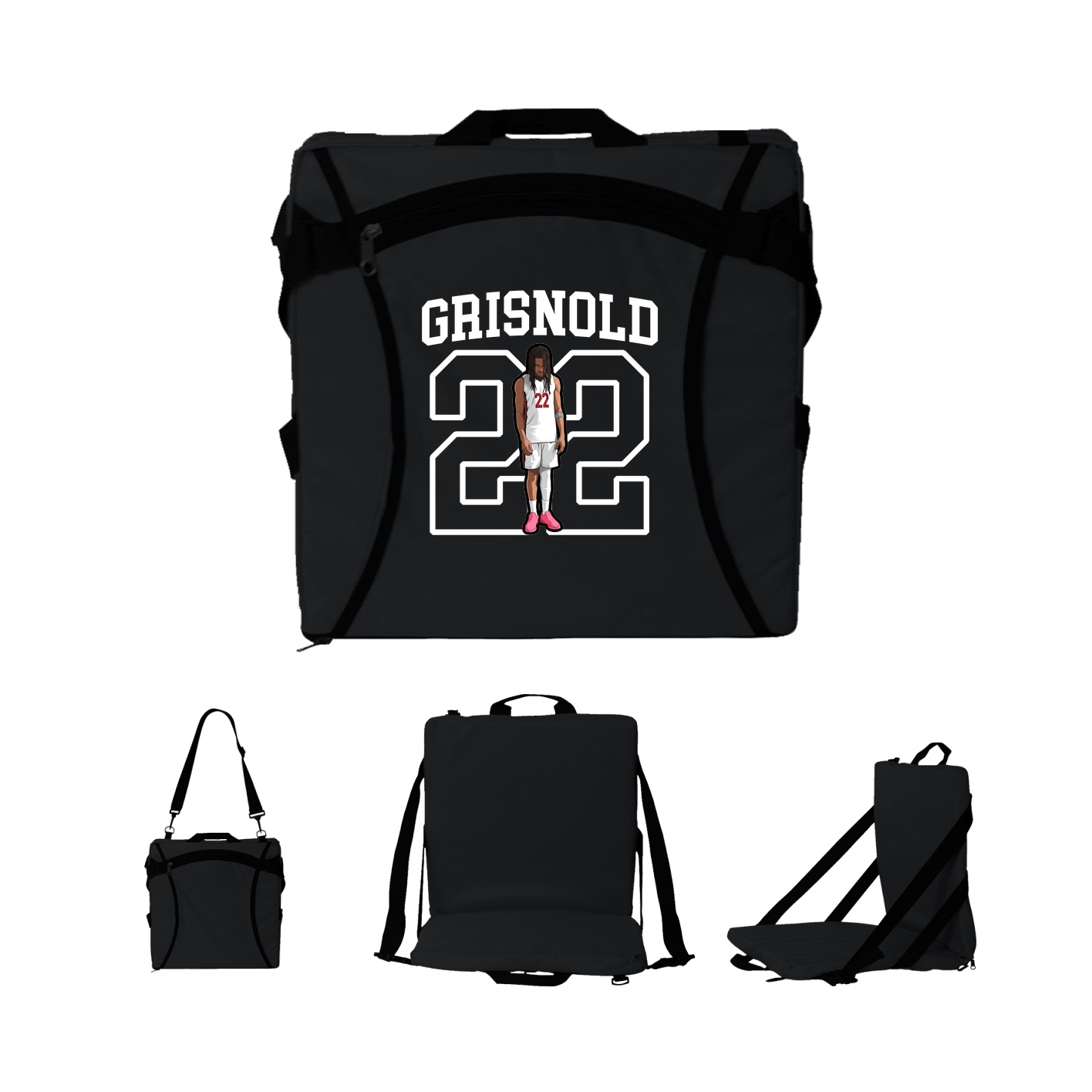Folding Stadium Seat — Shirsey in Black