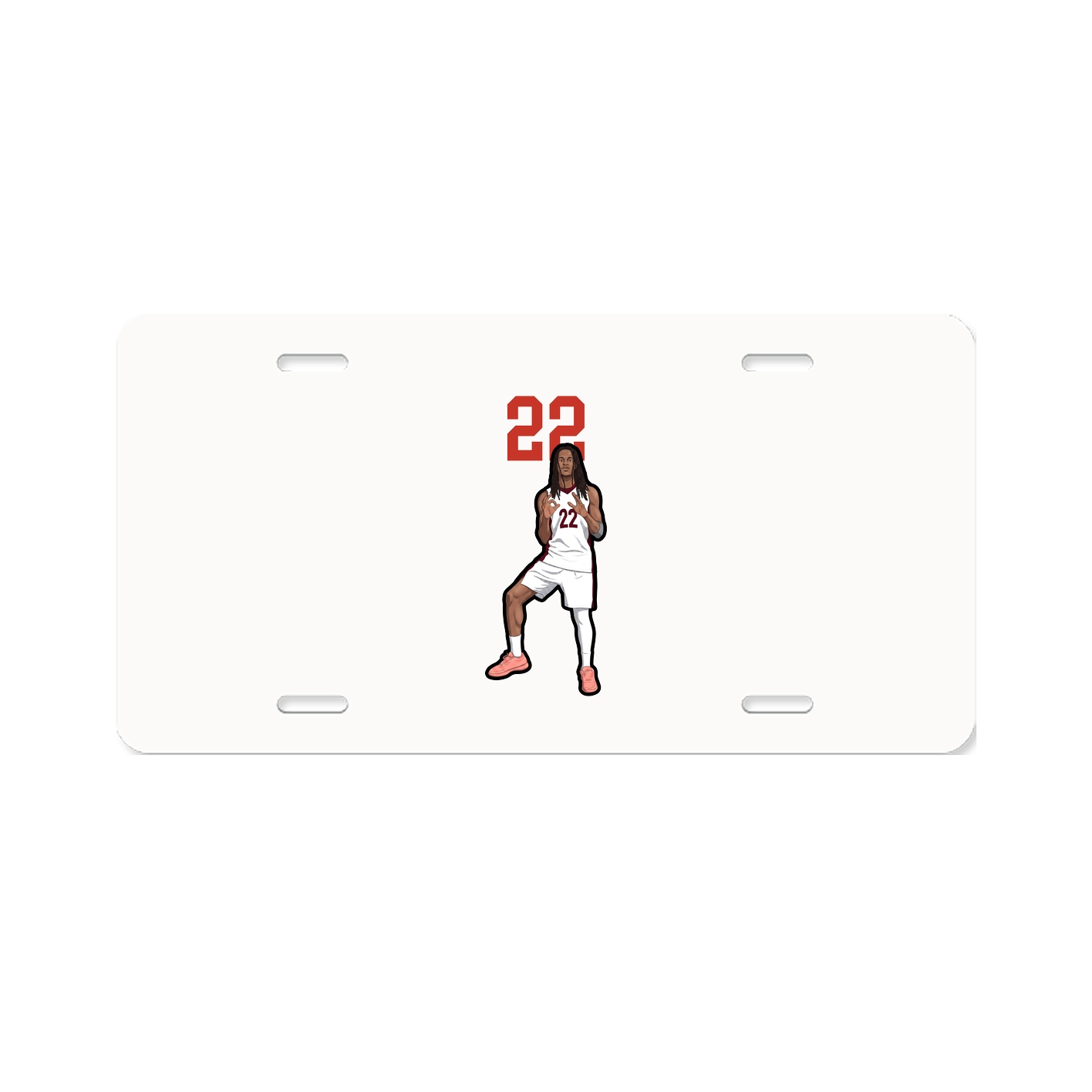License Plate — Number Top in Classic