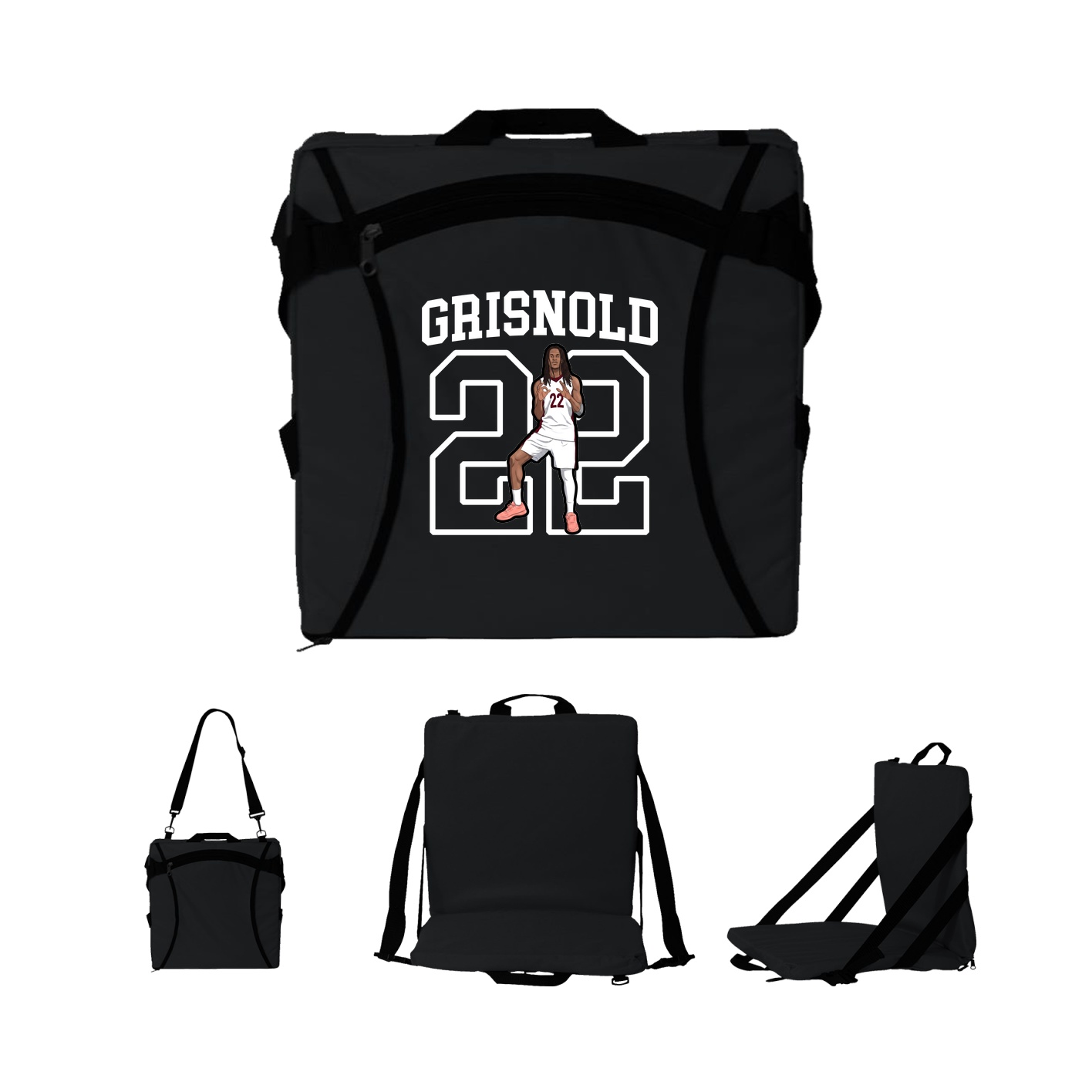 Folding Stadium Seat — Shirsey in Black