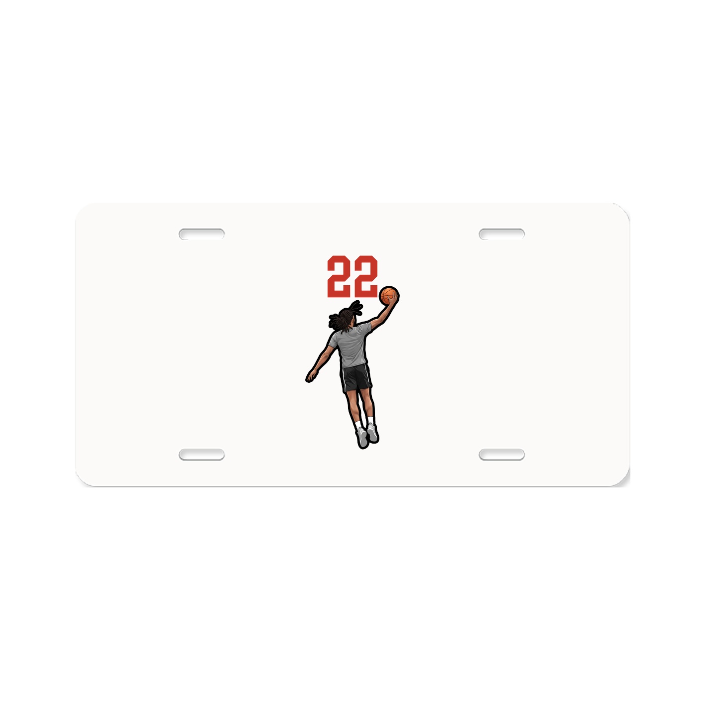 License Plate — Number Top in Classic