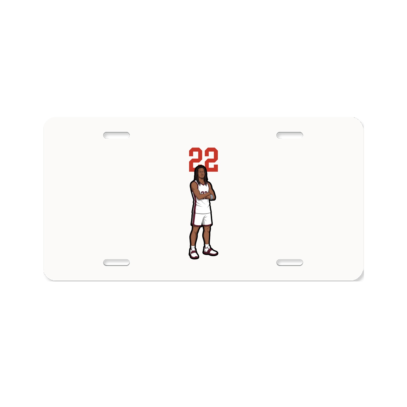 License Plate — Number Top in Classic