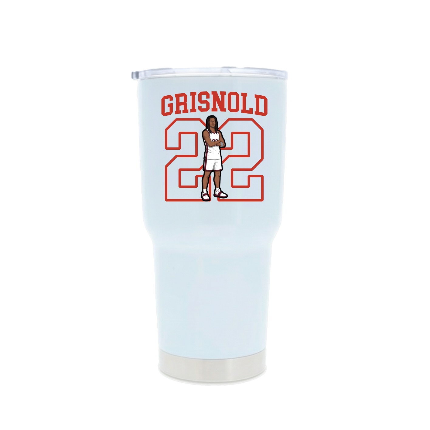30oz Stainless Steel Tumbler — Shirsey in White
