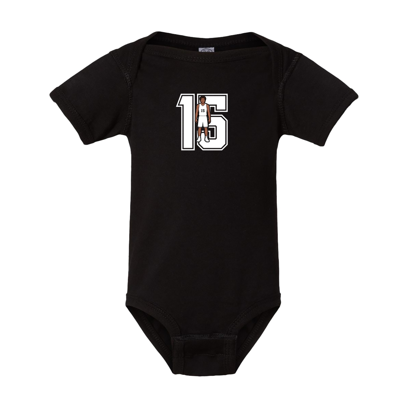 Baby Onesie — Number in Black