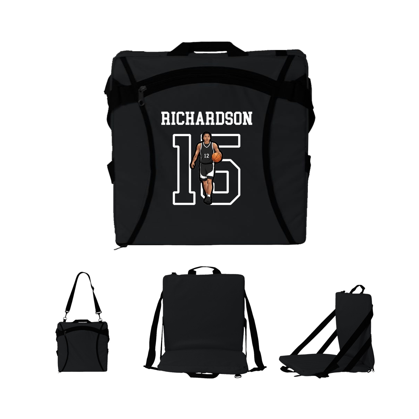 Folding Stadium Seat — Shirsey in Black