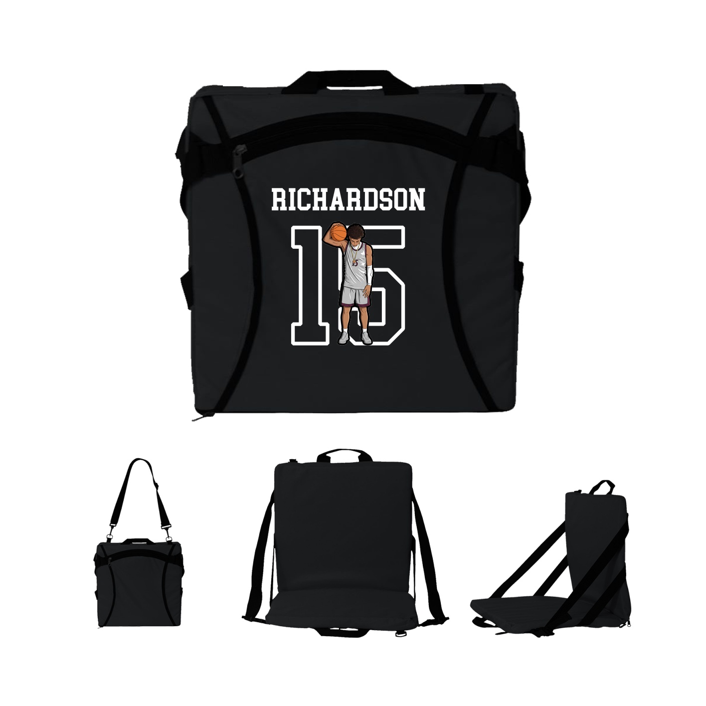 Folding Stadium Seat — Shirsey in Black