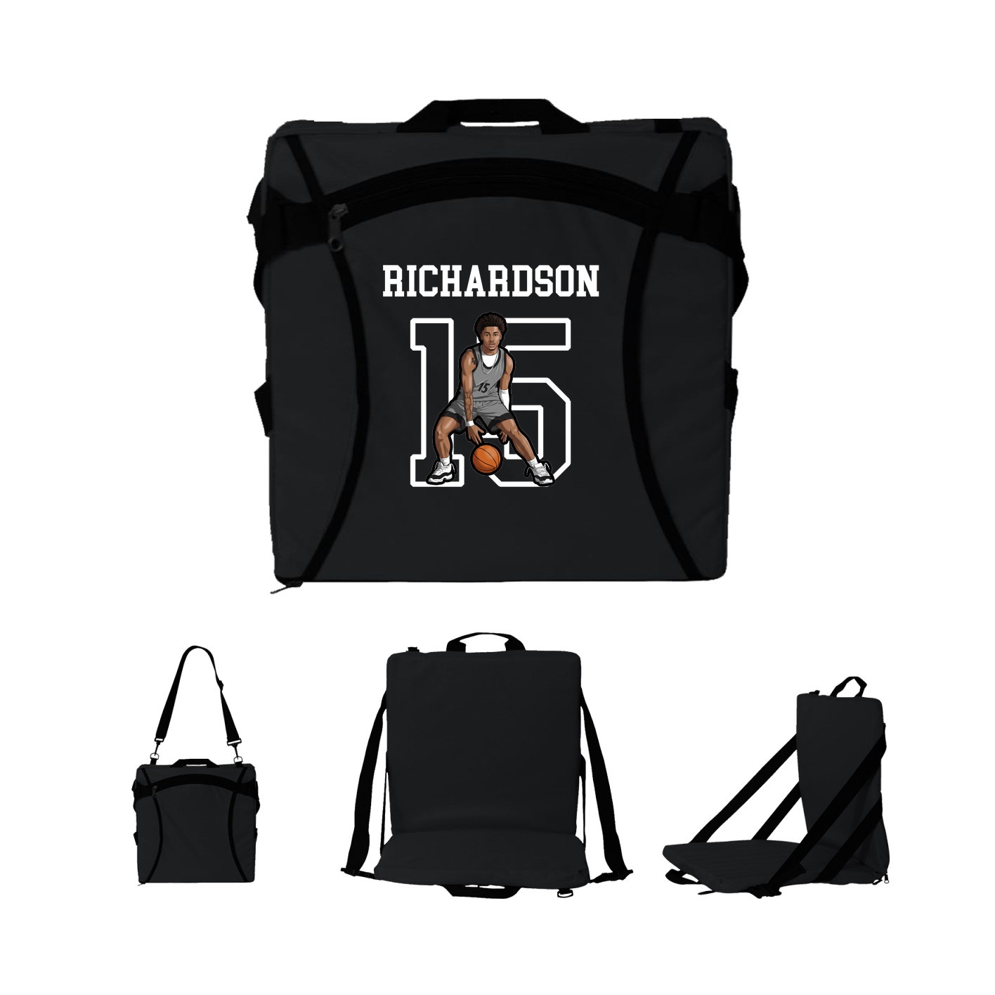 Folding Stadium Seat — Shirsey in Black