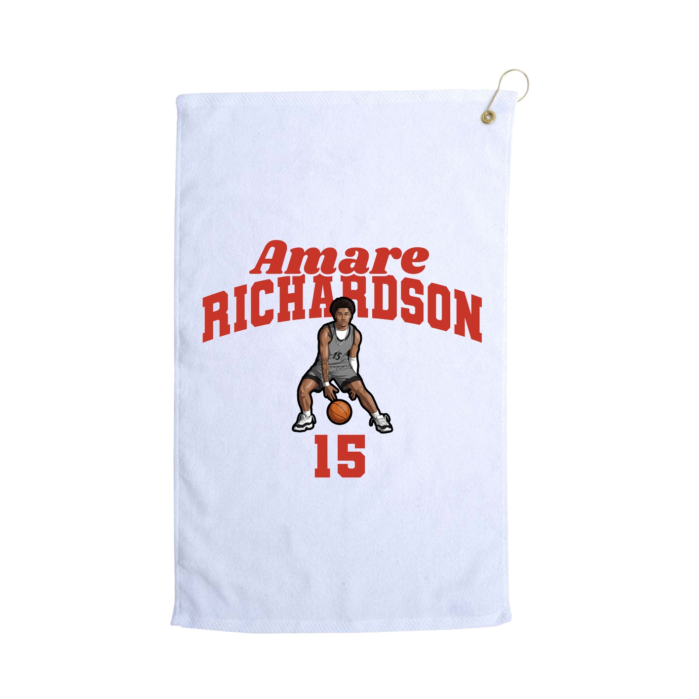 Golf Towel — Signature Arch in White