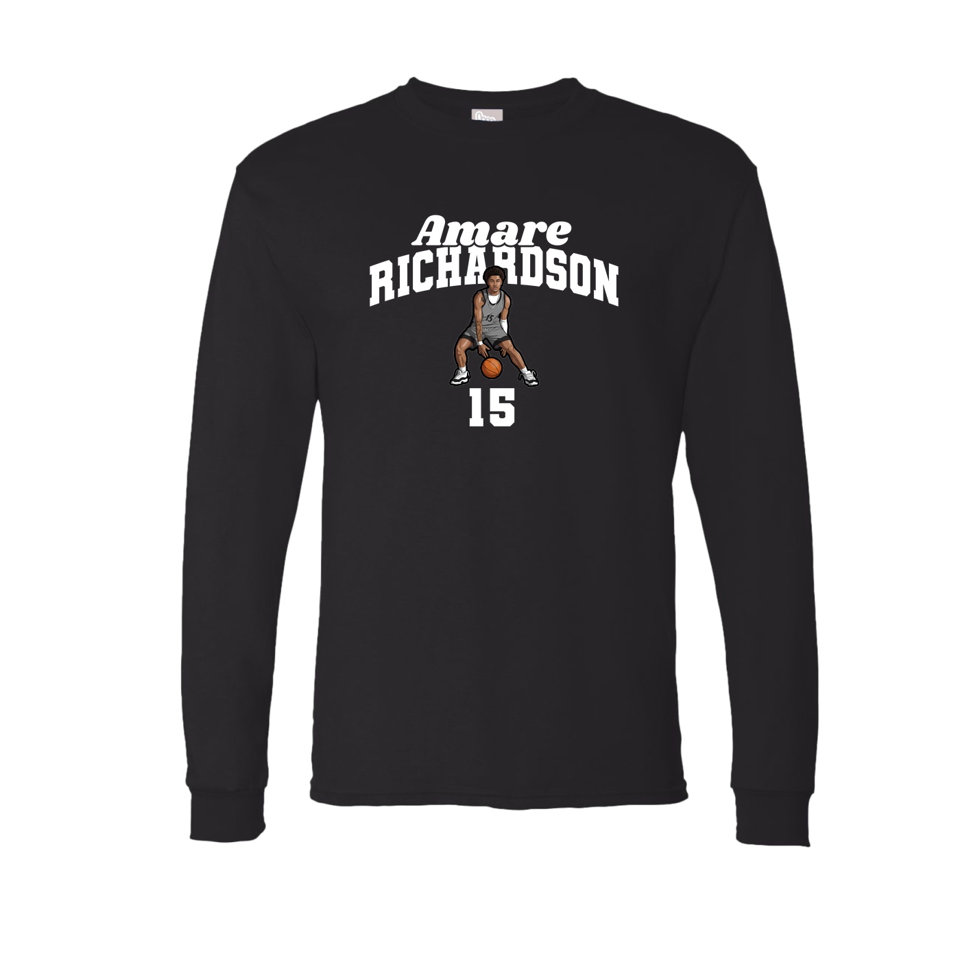 Long Sleeve Tee — Signature Arch in Black