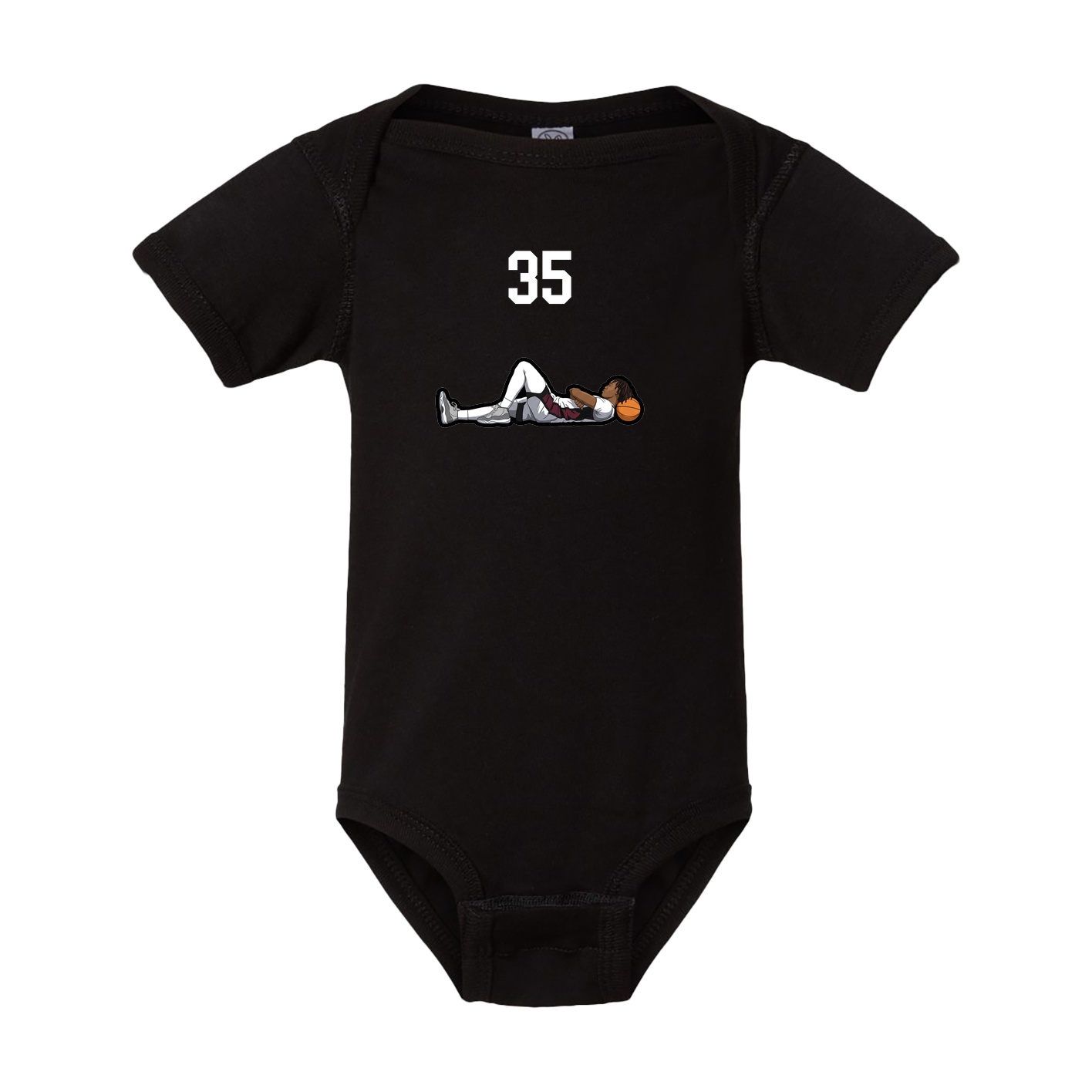 Baby Onesie — Number Top in Black