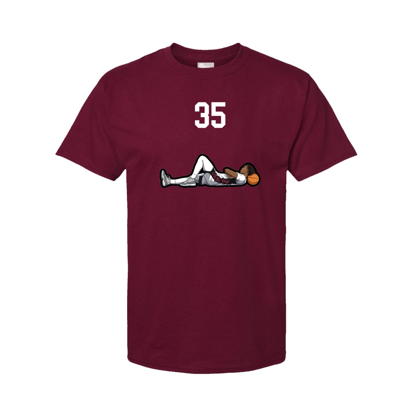 Tee — Number Top in Cardinal