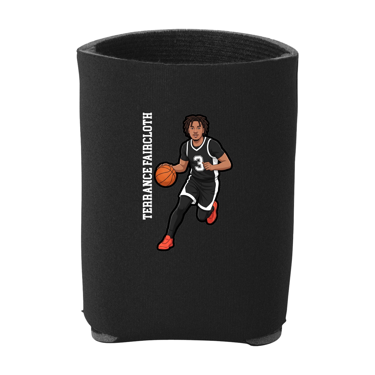 Can Holder — Name Vertical in Black