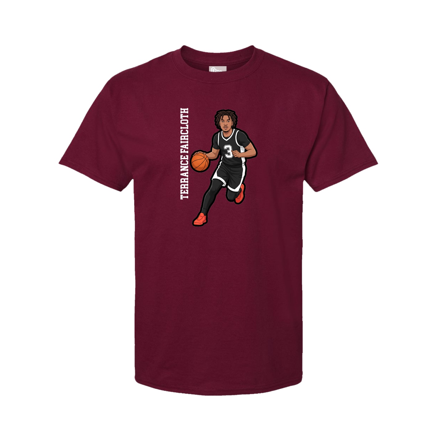 Tee — Name Vertical in Cardinal