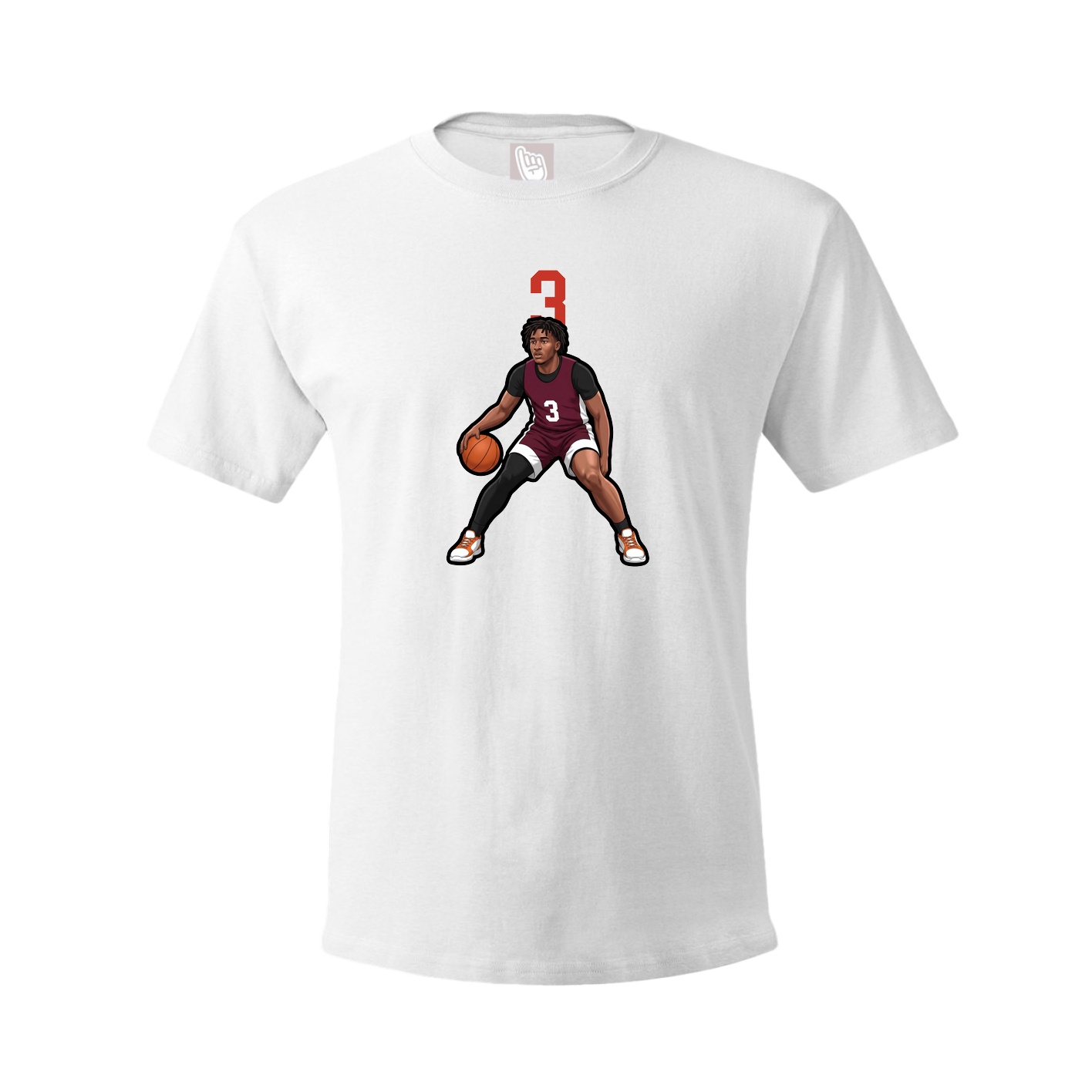 Tee — Number Top in White