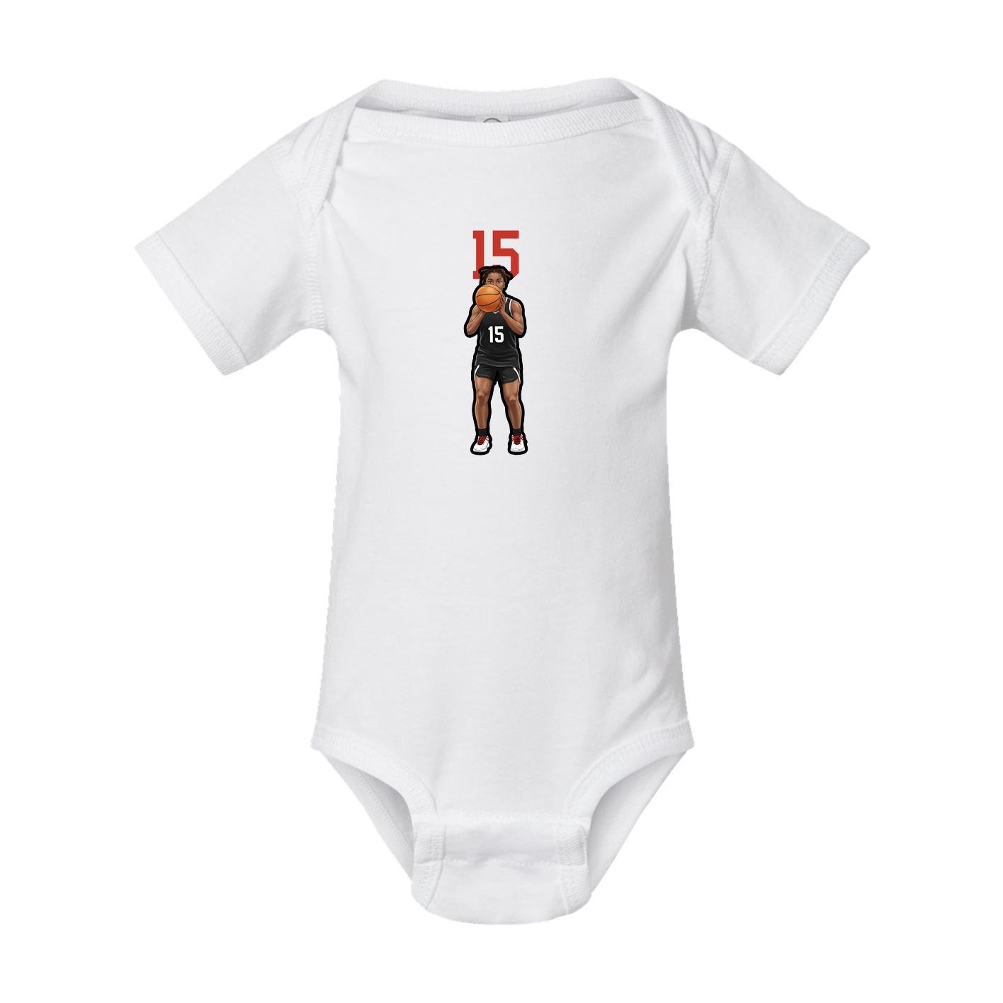 Baby Onesie — Number Top in White