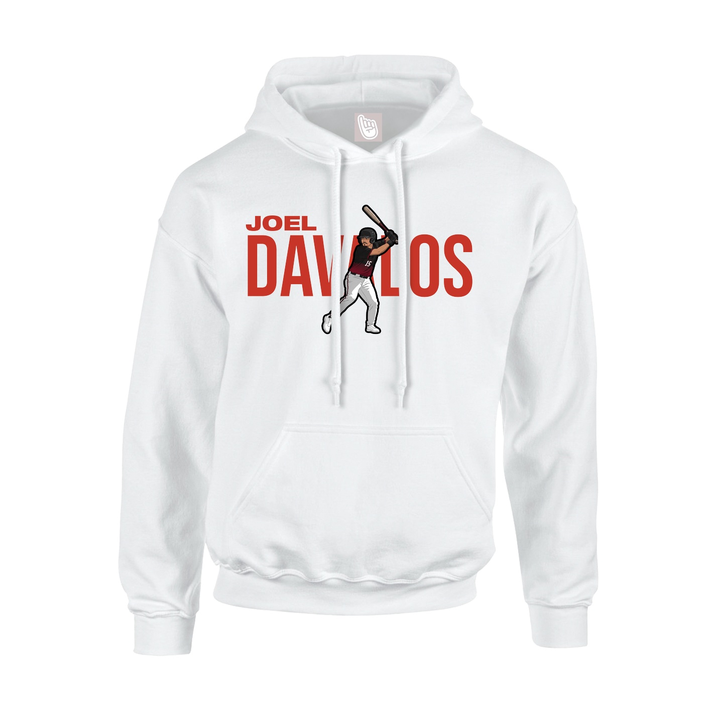Youth Hoodie — Player Name in White