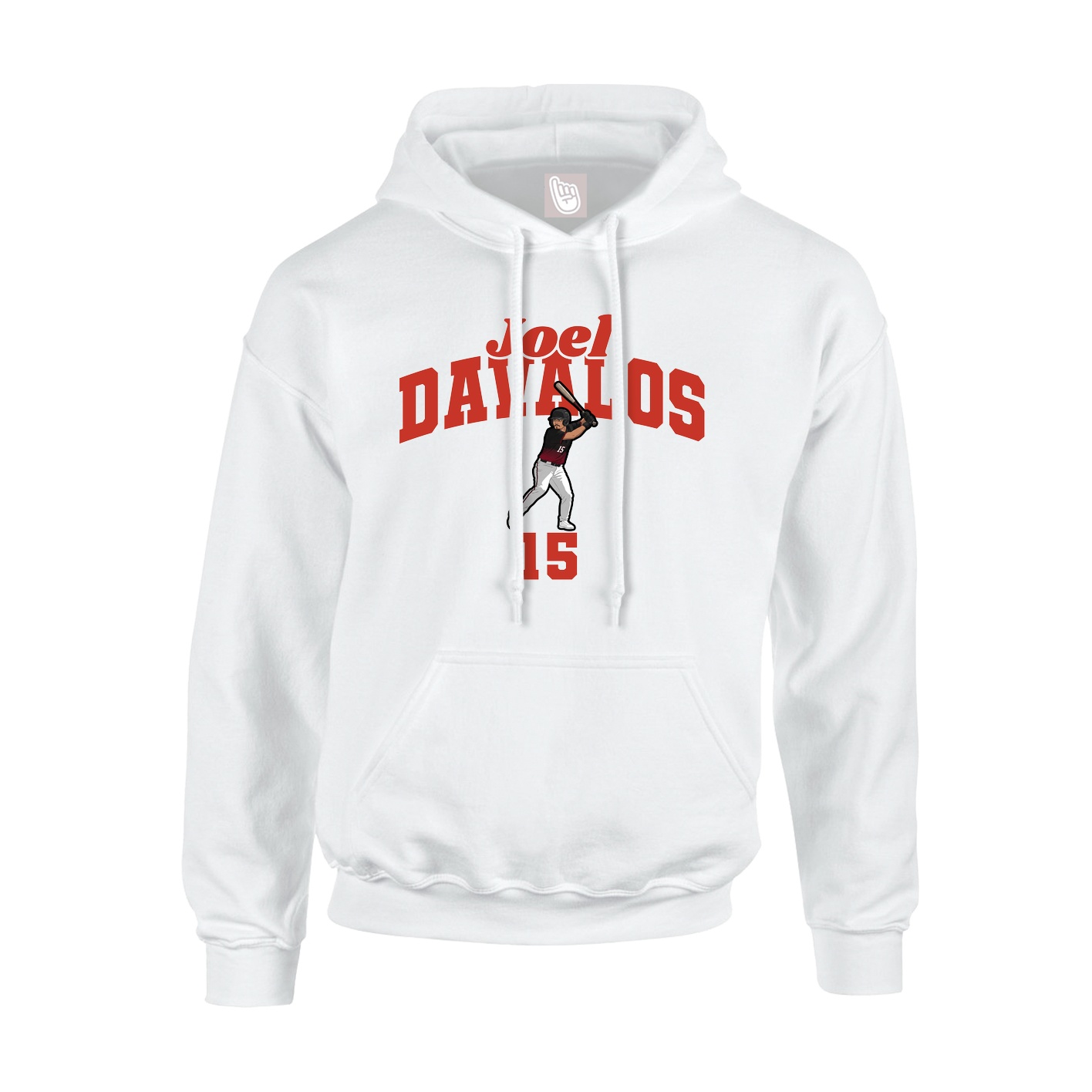 Hoodie — Signature Arch in White