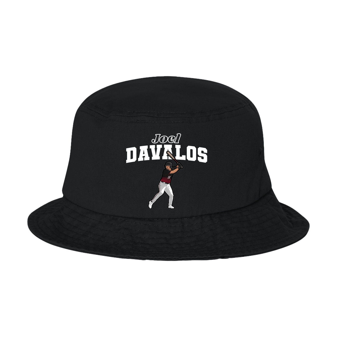Bucket Cap — Name Arch in Black