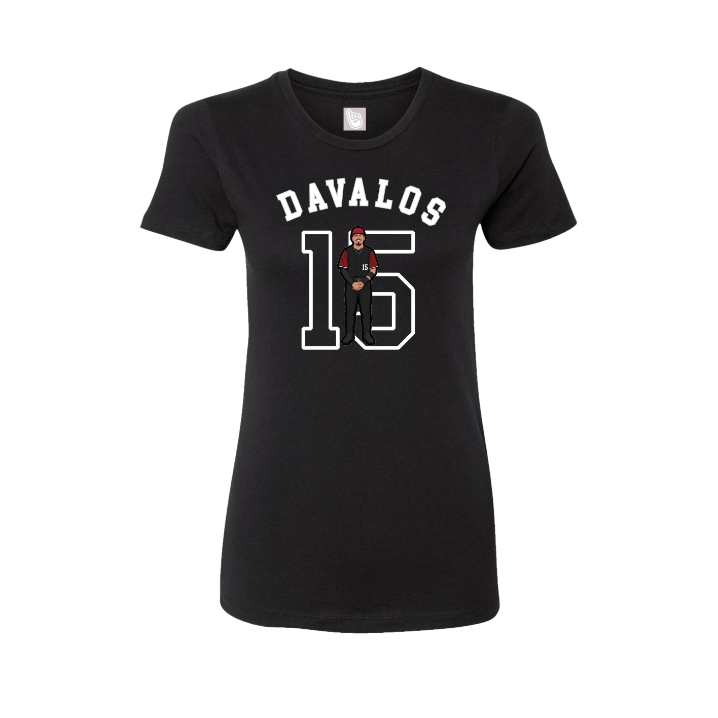 Fitted Women's Tee — Shirsey Arch in Black