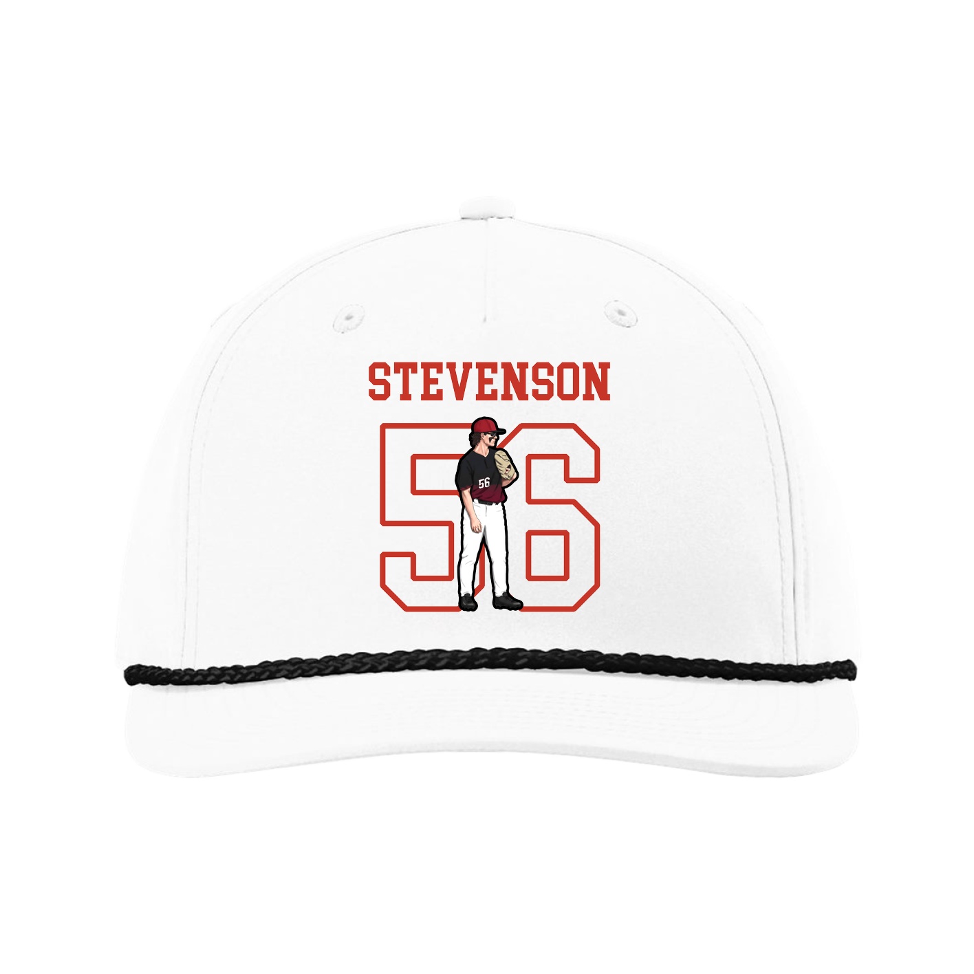 Five-Panel Classic Rope Cap — Shirsey in White