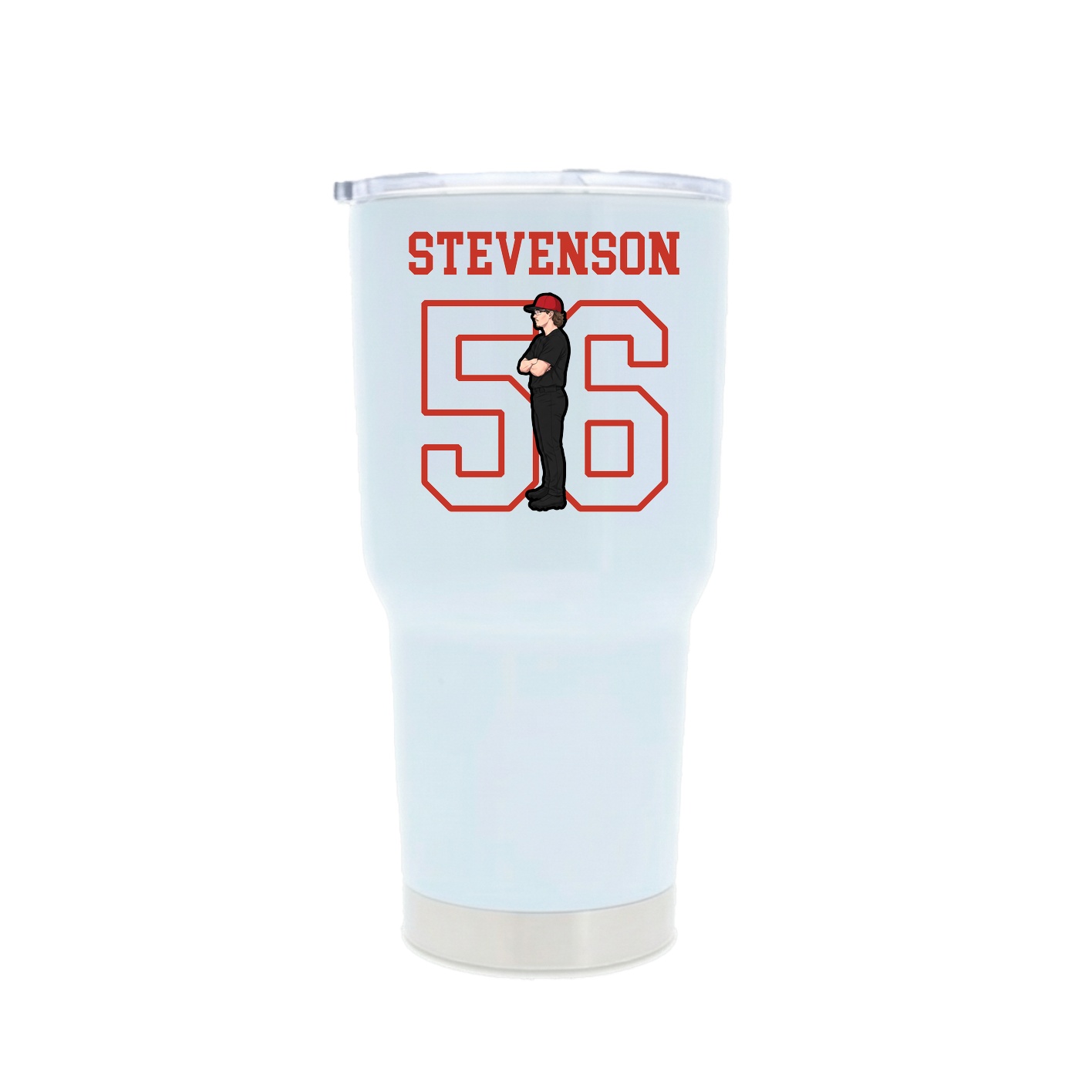 30oz Stainless Steel Tumbler — Shirsey in White