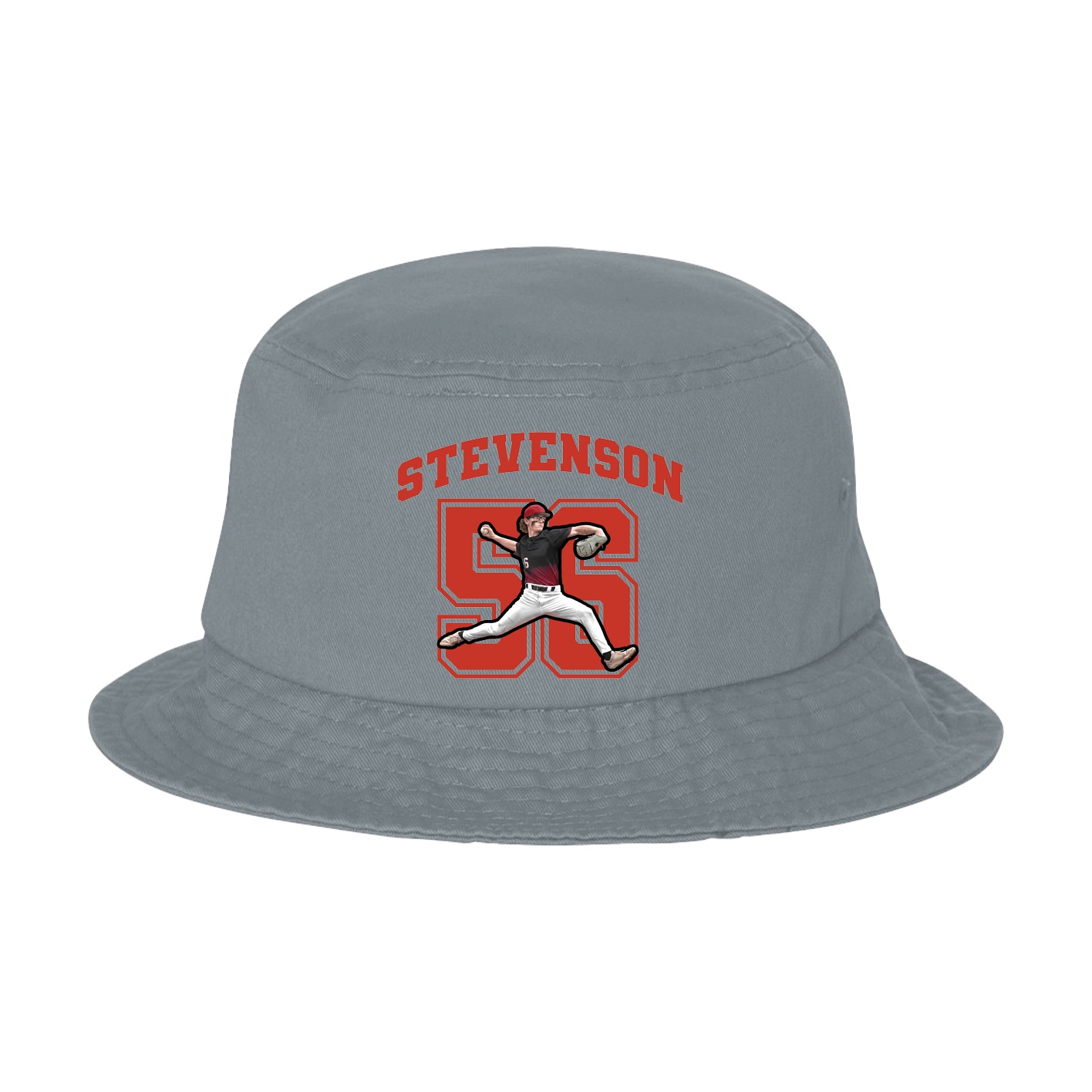 Bucket Cap — Number in Grey