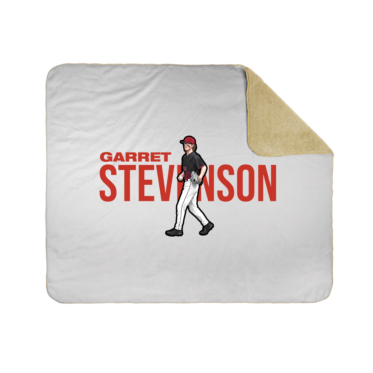 Throw Blanket — Player Name in White