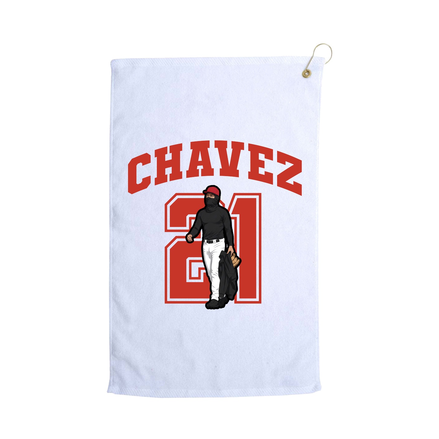 Golf Towel — Number in White