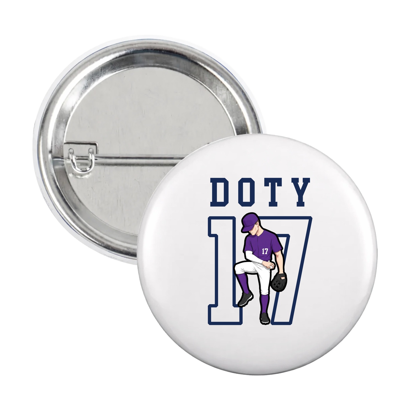 Game Day Button — Shirsey in White